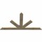 Ekena Millwork Saratoga Rough Sawn Timber Gable Bracket, Douglas Fir, 84"W x 45"H x 2"D x 6"F, 13/12 Pitch GBW084X45X0206SAR00RDF - alternate 5